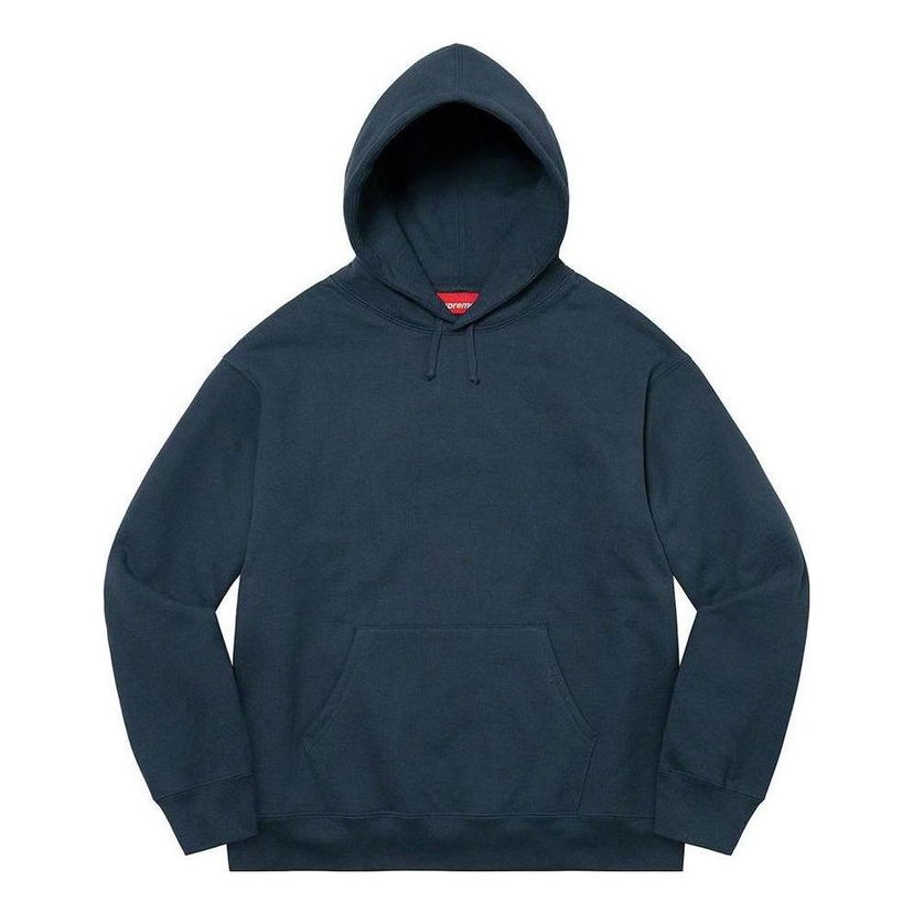 Mikina Supreme Satin Appliqu Hooded Sweatshirt Modrá | SUP-FW22-438