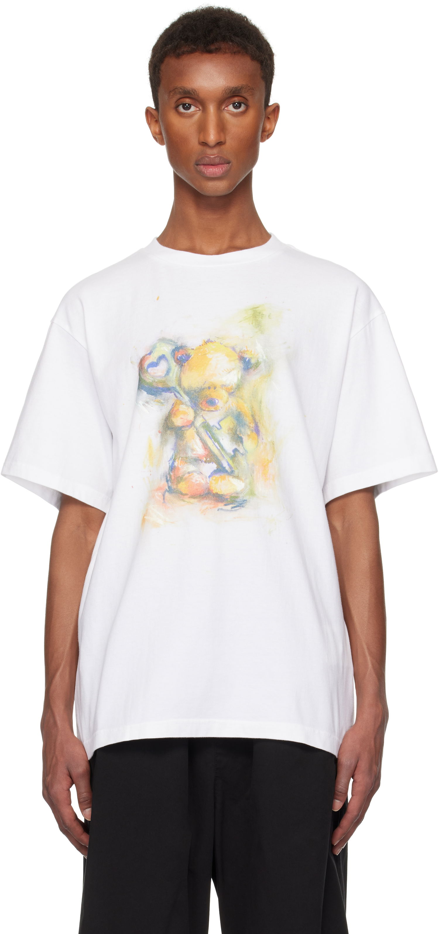 Tričko We11done We11done Graphic Print T-Shirt Biela | WD-TT3-24-752-U-WH, 0