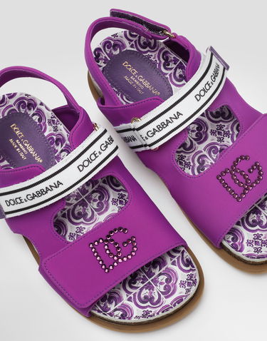 Doplnky Dolce & Gabbana Dolce & Gabbana Majolica-Print Cork Footbed Sandals Fialová | D11331AA975I03TN, 3