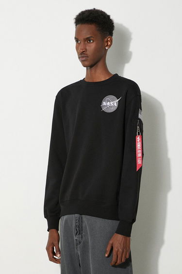 Mikina Alpha Industries Space Shuttle Crew Sweat Čierna | 178307-03, 3