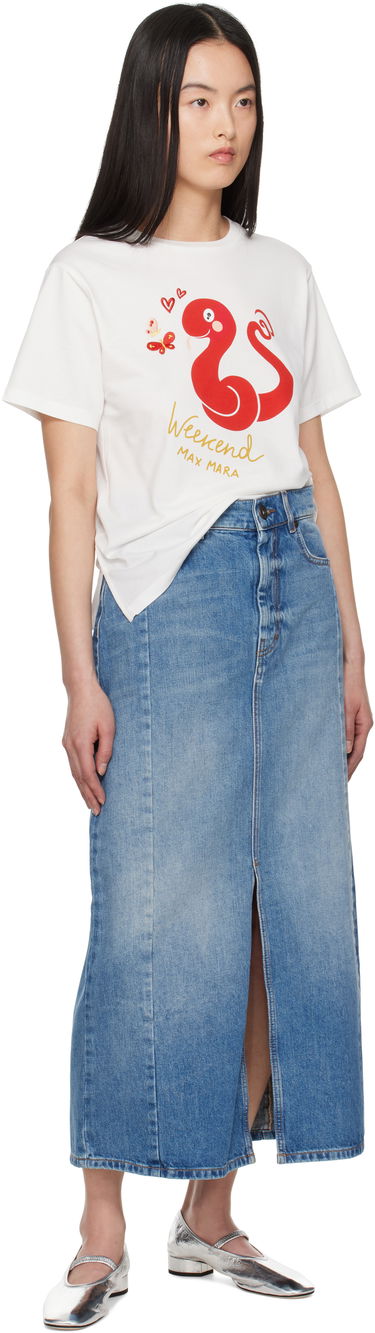 Sukňa Max Mara Weekend Max Mara Gesso Denim Midi Skirt Modrá | 2515101061600, 3