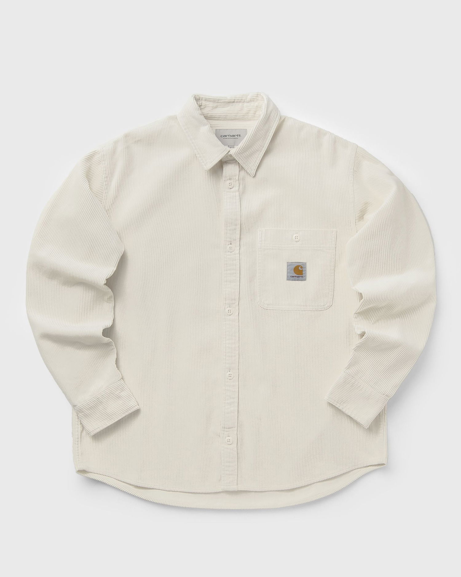 Košeľa Carhartt WIP Long Sleeve Flint Corduroy Button-Up Shirt with Chest Pocket Béžová | I035837-1NG.XX, 0