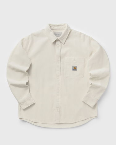 Košeľa Carhartt WIP Long Sleeve Flint Corduroy Button-Up Shirt with Chest Pocket Béžová | I035837-1NG.XX, 0