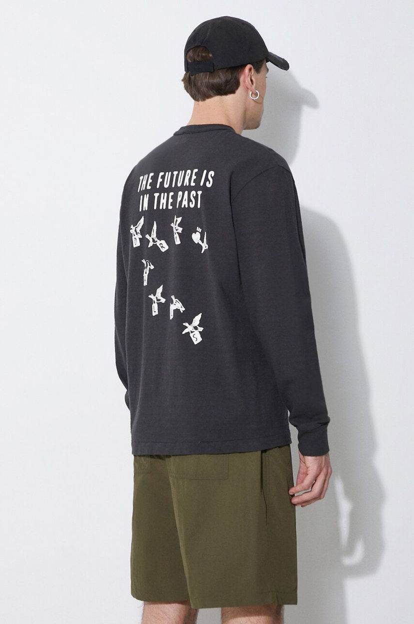 Tričko Human Made Graphic Longsleeve T-Shirt Čierna | HM27CS012