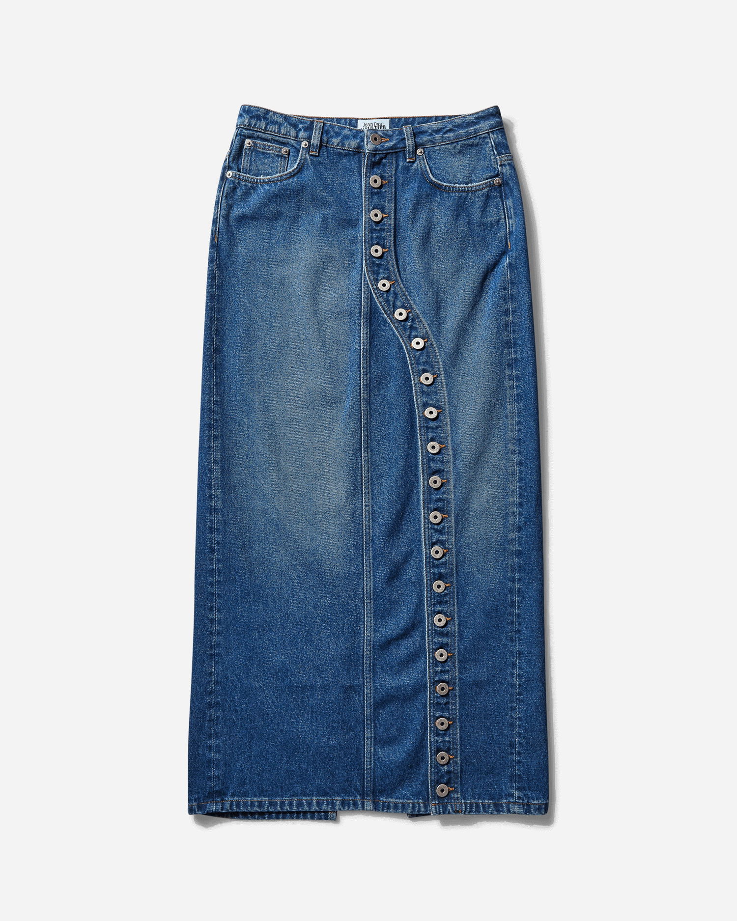 Sukňa Jean Paul Gaultier Buttoned Denim Maxi Skirt Modrá | 25-34-F-JU151-D013 57, 0