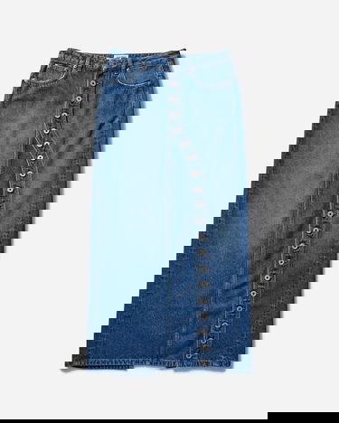 Sukňa Jean Paul Gaultier Buttoned Denim Maxi Skirt Modrá | 25-34-F-JU151-D013 57, 0