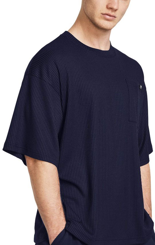 Tričko Under Armour UA Rival Waffle Crew-BLU Navy | 1383106-410, 0