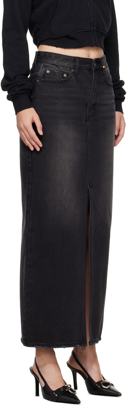 Sukňa We11done We11done Washed Denim Maxi Skirt Čierna | WD-DS2-24-373-W-BK, 1