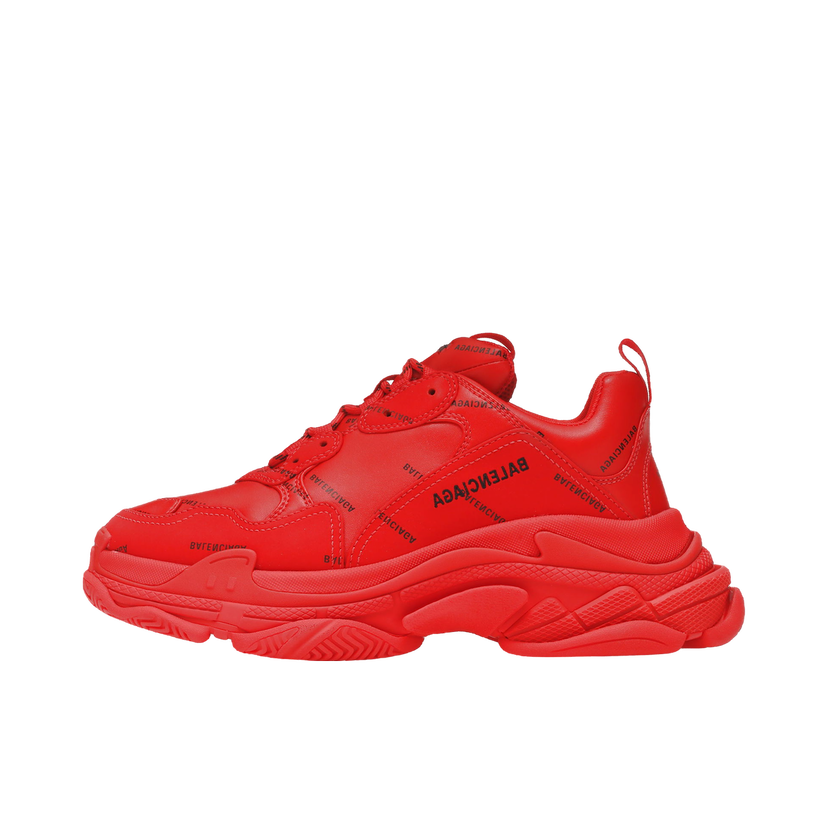 Tenisky a topánky Balenciaga Triple S Allover Logo Red Červená | 536737W2FA16010