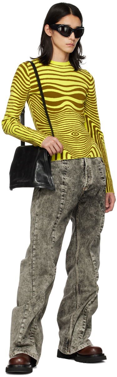 Tričko Jean Paul Gaultier Gaultier Body Morphing Striped Sweater Žltá | 23/12-F-PL028-M046-4144, 3
