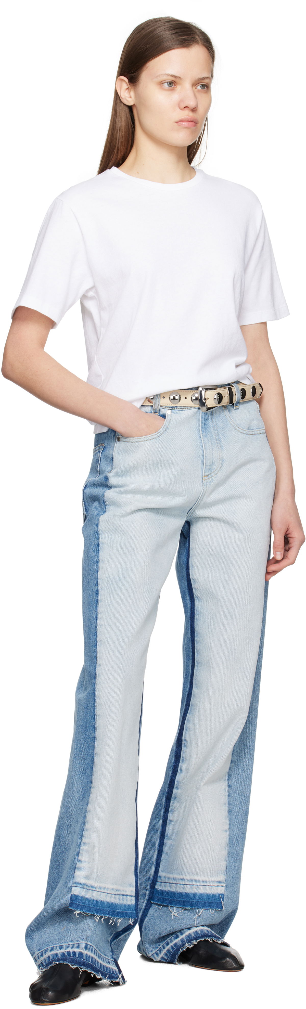 KHAITE Benny Studs Belt