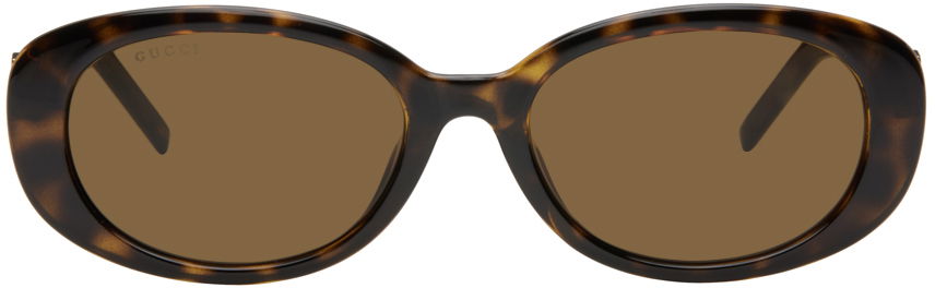 Brown G String Round Oval Sunglasses