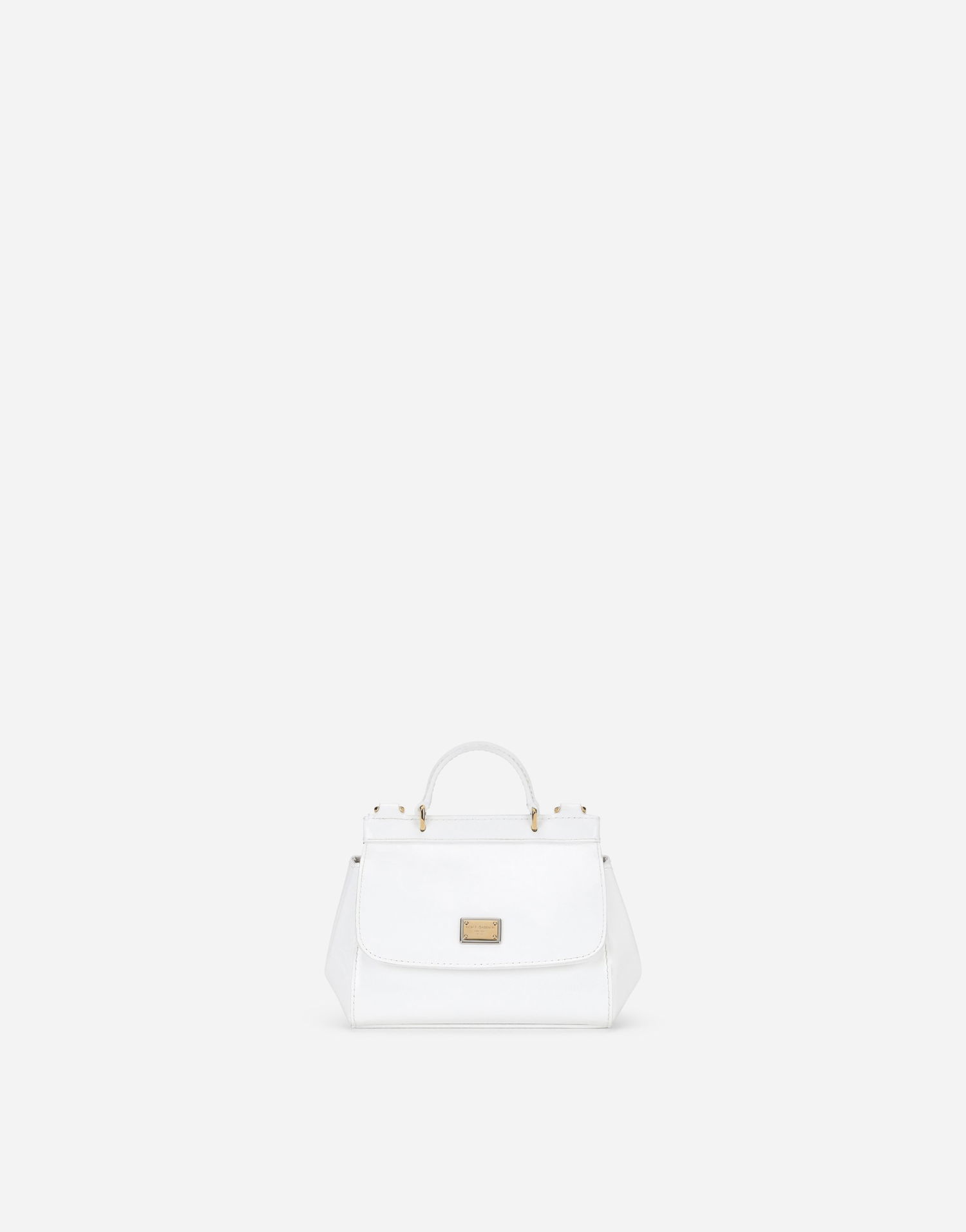 Kabelka Dolce & Gabbana Dolce & Gabbana Mini Sicily Patent Leather Bag Biela | EB0003A106787682, 0