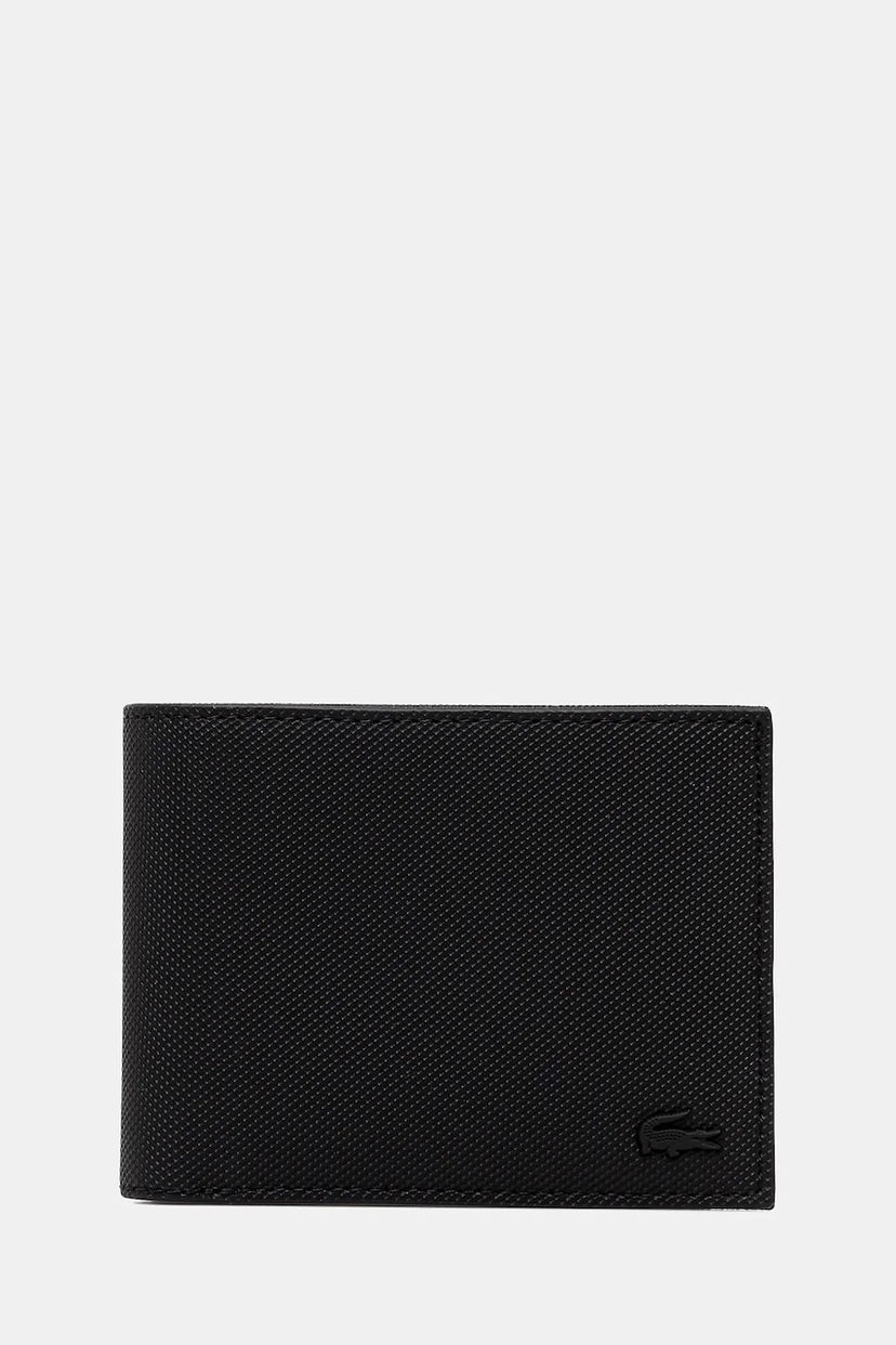 Peňaženka Lacoste Textured Bi-Fold Wallet Čierna | NH4419HC