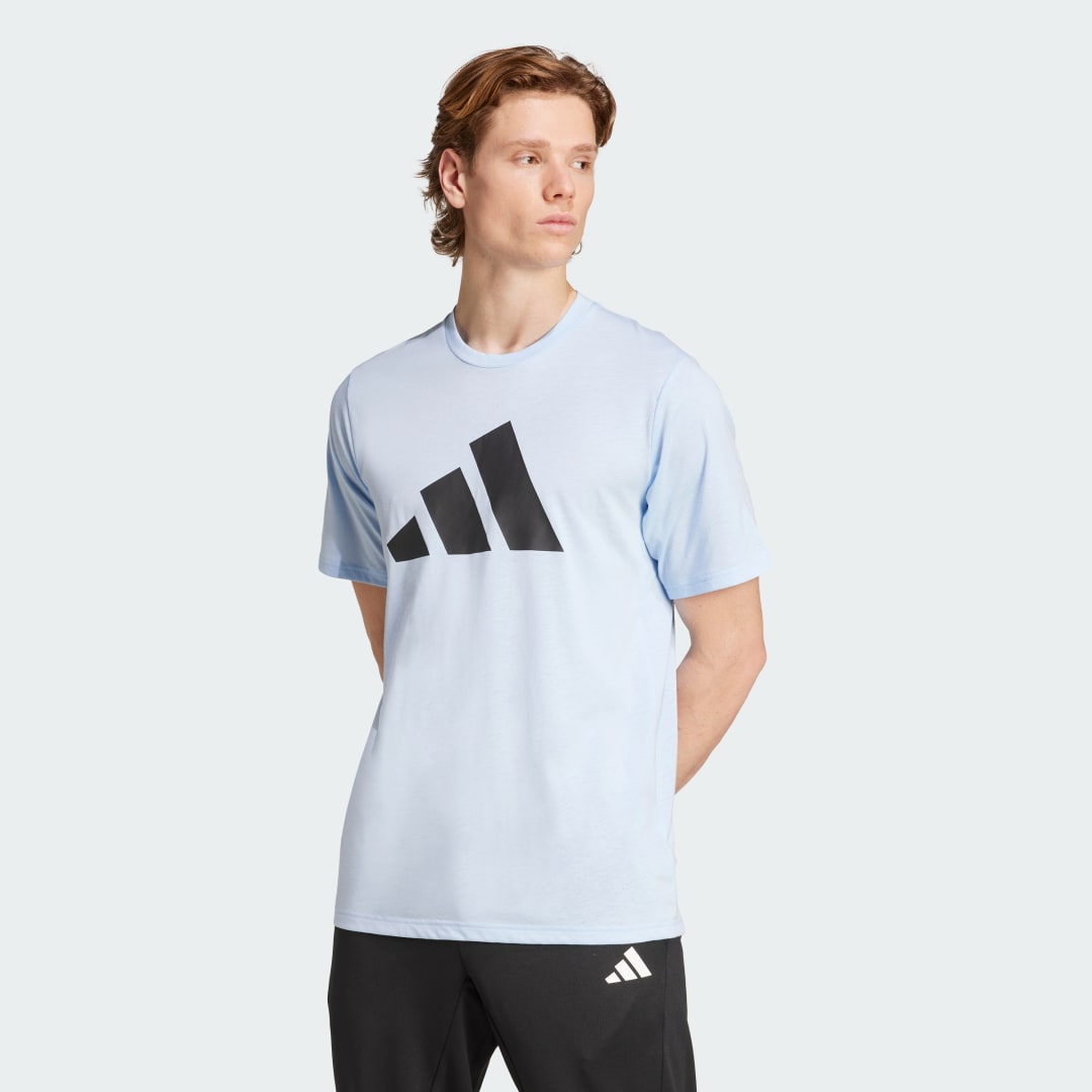 Tričko adidas Performance Train Essentials Feelready Logo Training T-Shirt Modrá | JW7404, 0