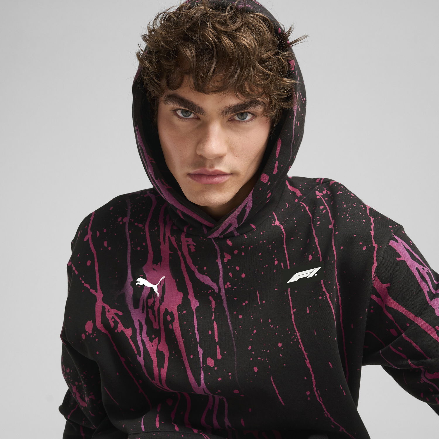 Mikina Puma F1 Color Splash Hoodie Čierna | 630170_01, 1