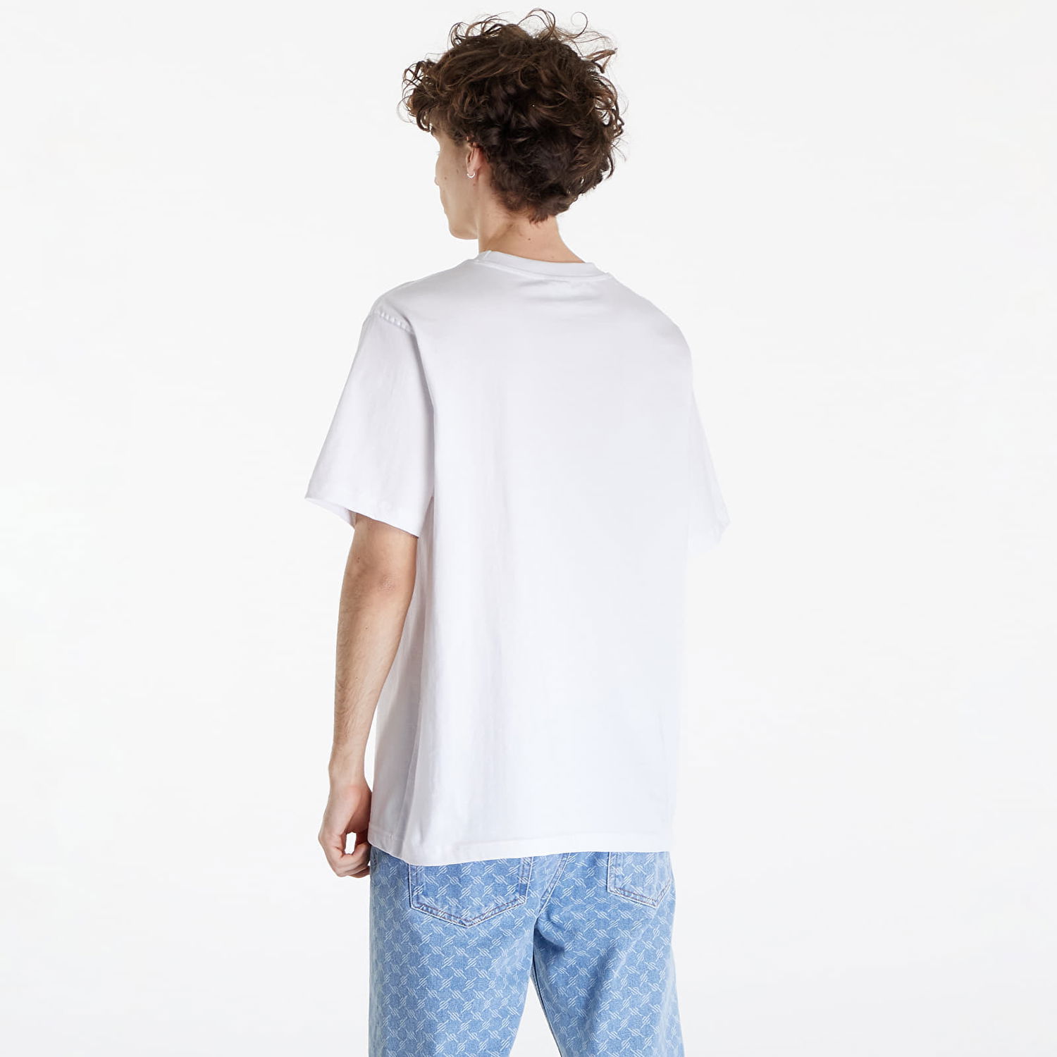 Tričko Queens Essential T-Shirt With Tonal Print White Oranžová | QNS_007, 1