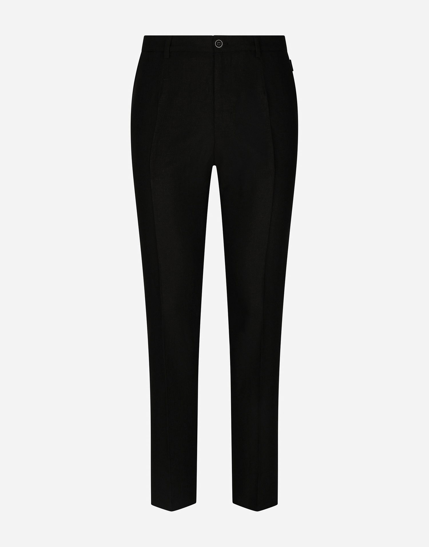 Nohavice Dolce & Gabbana Dolce & Gabbana Linen Pants Čierna | GY6IETFU4LFN0000, 0
