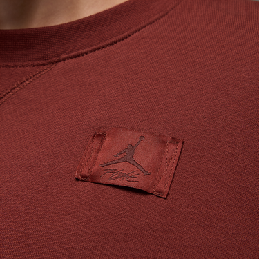 Sveter Jordan Jordan Flight Fleece Cropped Sweatshirt Červená | FV7152-231, 3