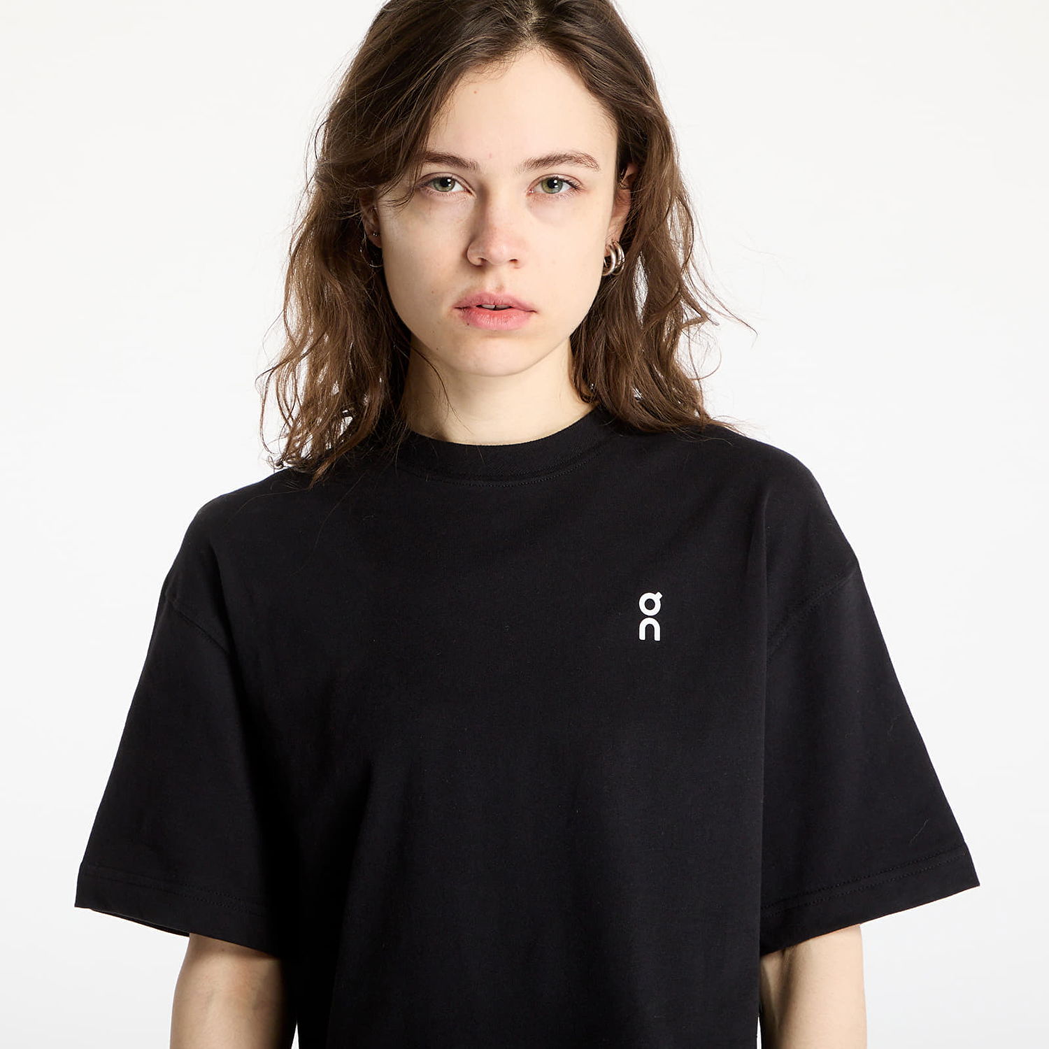 Crop Top On Running Club Boxy-T T-Shirt Čierna | 1WF11120553 W, 1