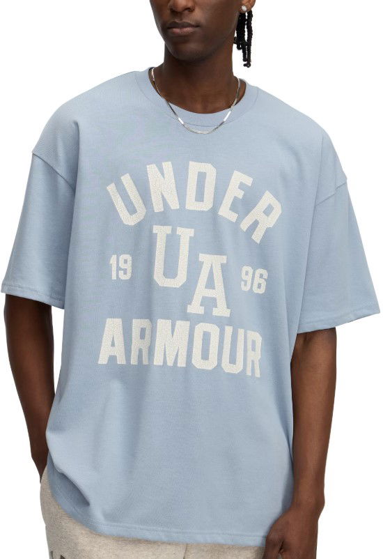 Tričko Under Armour Under Armour HW Varsity Oversize T-Shirt Modrá | 1390179-465, 0