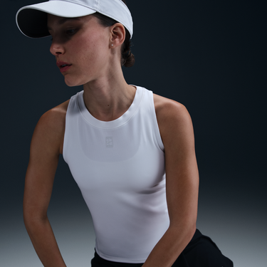 Tielko Nike NikeCourt Advantage Dri-FIT Tennis Tank Biela | FZ6657-100, 3