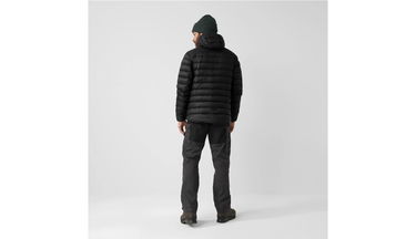 Prešívaná bunda FJÄLLRÄVEN Keb Touring Hooded Down Jacket Čierna | F84751-550, 4