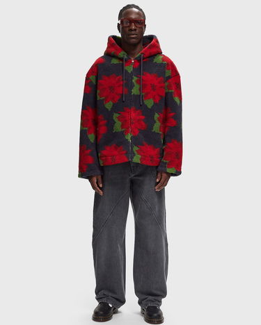 Bunda JW Anderson JWA FLEECE HOODED JACKET Červená | JK0324-PG1586-888, 1