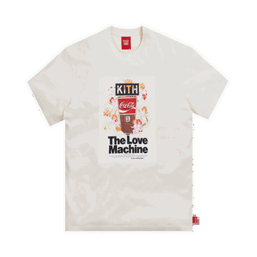 Tričko KITH x Coca-Cola Love Machine Vintage Tee Biela | KH3875 104, 0