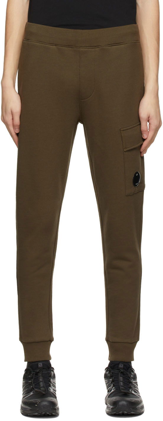 Tepláky C.P. Company Diagonal Raised Lounge Pants Hnedá | 12CMSP017A-005086W, 0