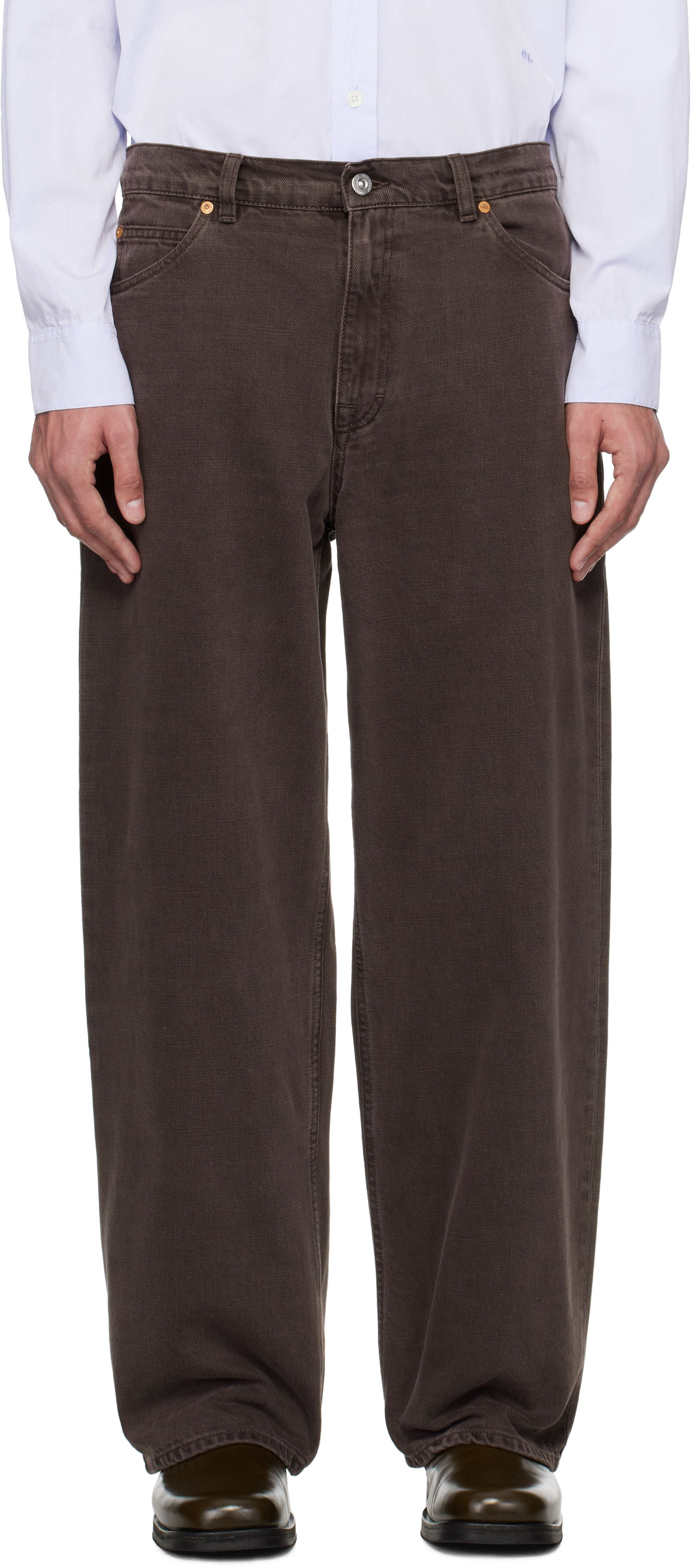 Džínsy OUR LEGACY OUR LEGACY Vast Cut Jeans Hnedá | M2255VCR, 0
