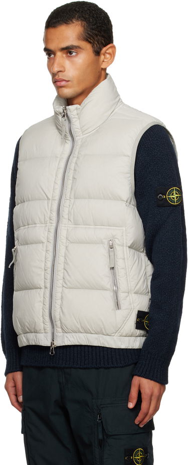 Vesta Stone Island Loom Woven Chambers Down Vest Béžová | K2S15 G100007 S0028, 3