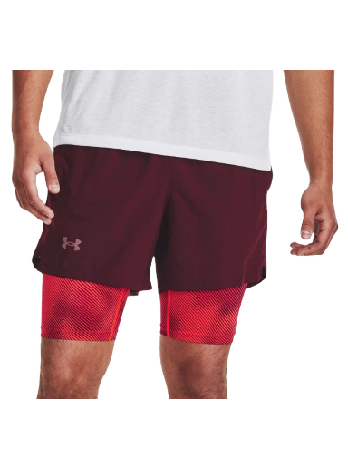 Šortky Under Armour Launch 5 2in1 Shorts Vínová | 1380886-600