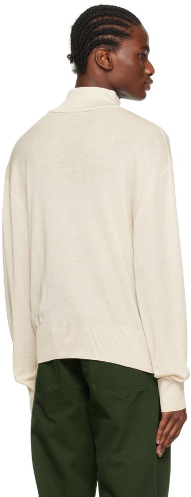 Sveter LEMAIRE LEMAIRE Dropped Shoulder Turtleneck Biela | TO1137 LK1011, 2