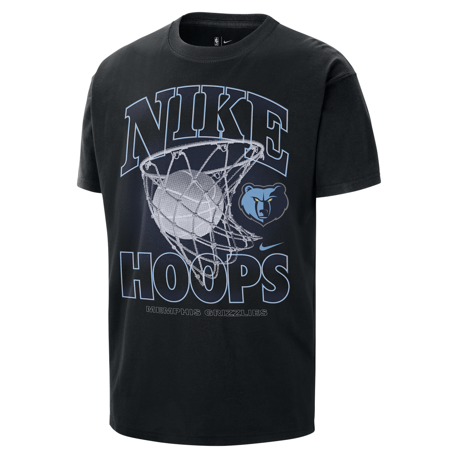 Tričko Nike NBA Max90 Memphis Grizzlies Courtside T-Shirt Čierna | HQ1271-010, 0