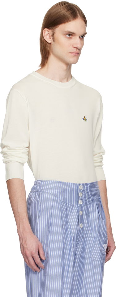Sveter Vivienne Westwood Vivienne Westwood Alex Round Neck Sweater Biela | 27010012-Y003F-, 1