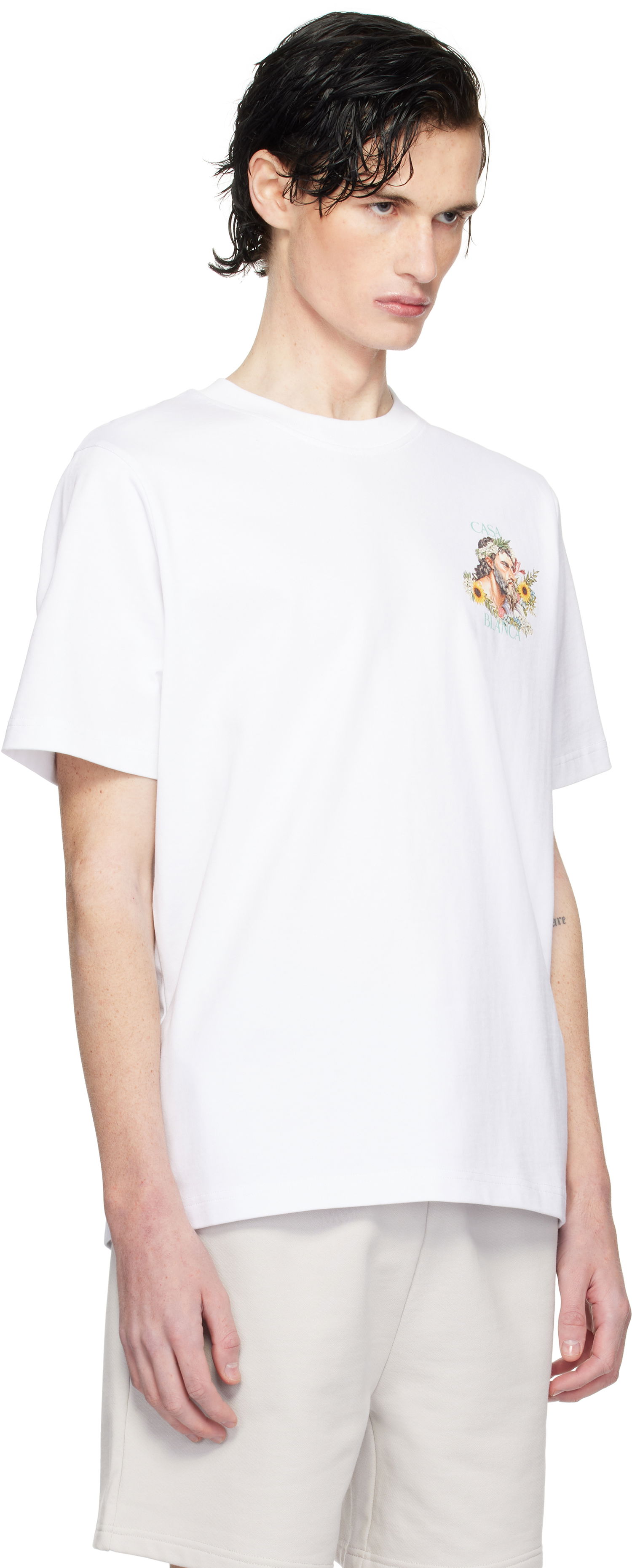 Tričko Casablanca Graphic Print T-Shirt Biela | MPS25-JTS-001-01, 1