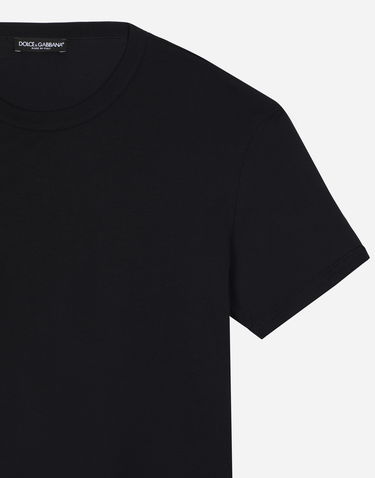 Tričko Dolce & Gabbana Cotton T-shirt Čierna | G8JX7TFU7EQB0665, 3