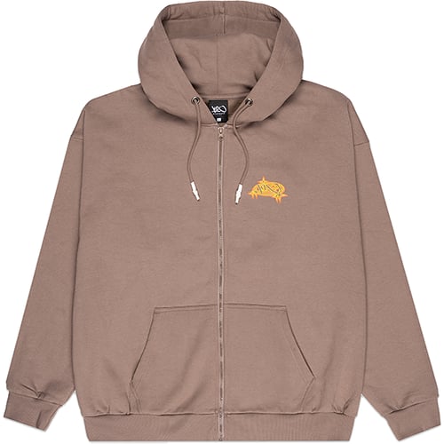 Mikina K1X Stars Zip Hoodie Hnedá | KXM243-023-1
