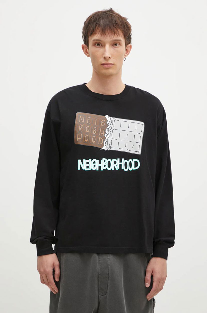 Tričko Neighborhood Chocolate Bar Graphic Longsleeve T-Shirt Čierna | 242PCNH.LT18