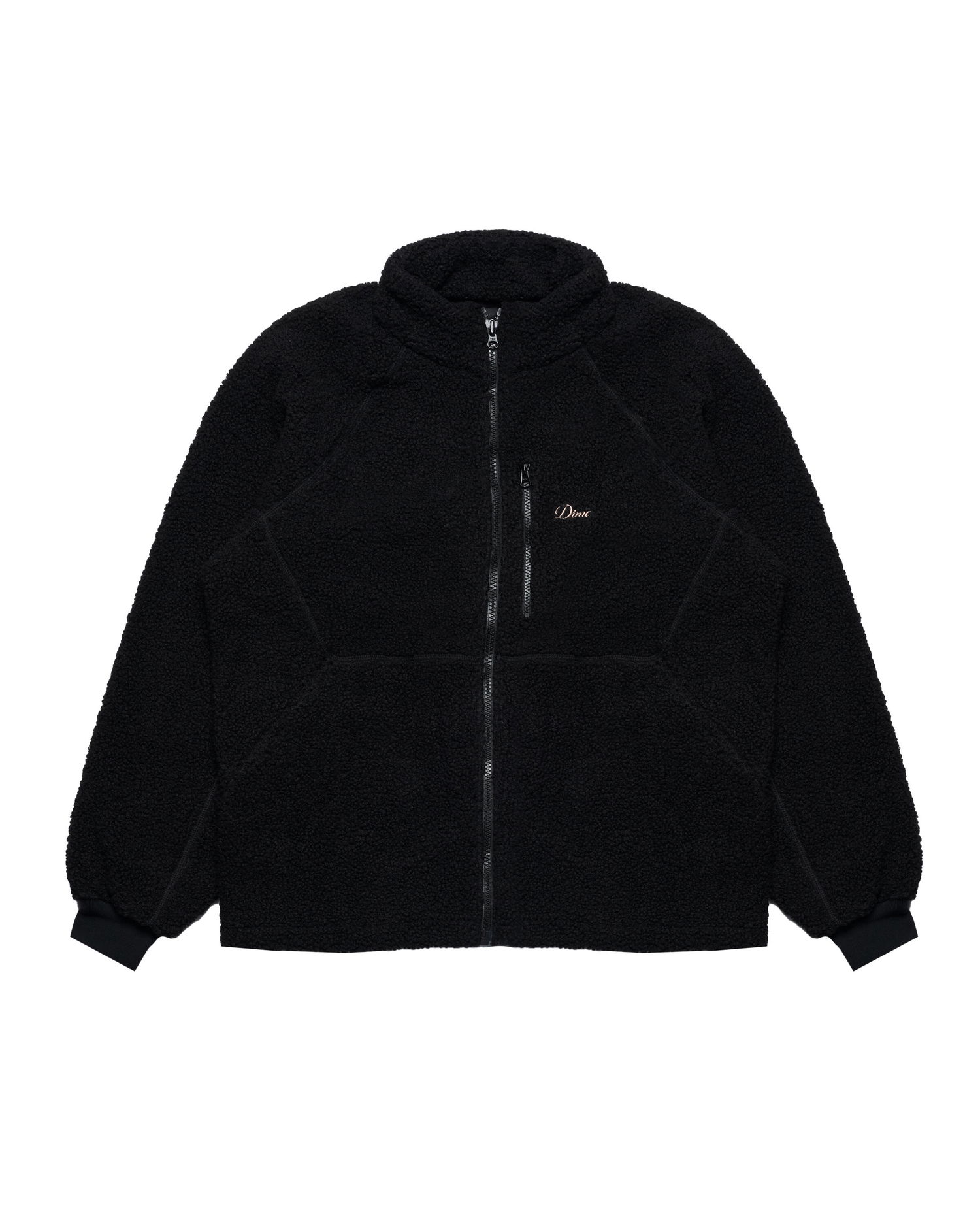 Mikina Dime Sherpa Zip Fleece Jacket Čierna | DIMEHO246BLK, 0