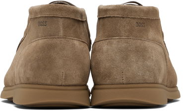 Oblečenie a doplnky BOSS Suede Desert Boots with Stitching Hnedá | 50548119, 2