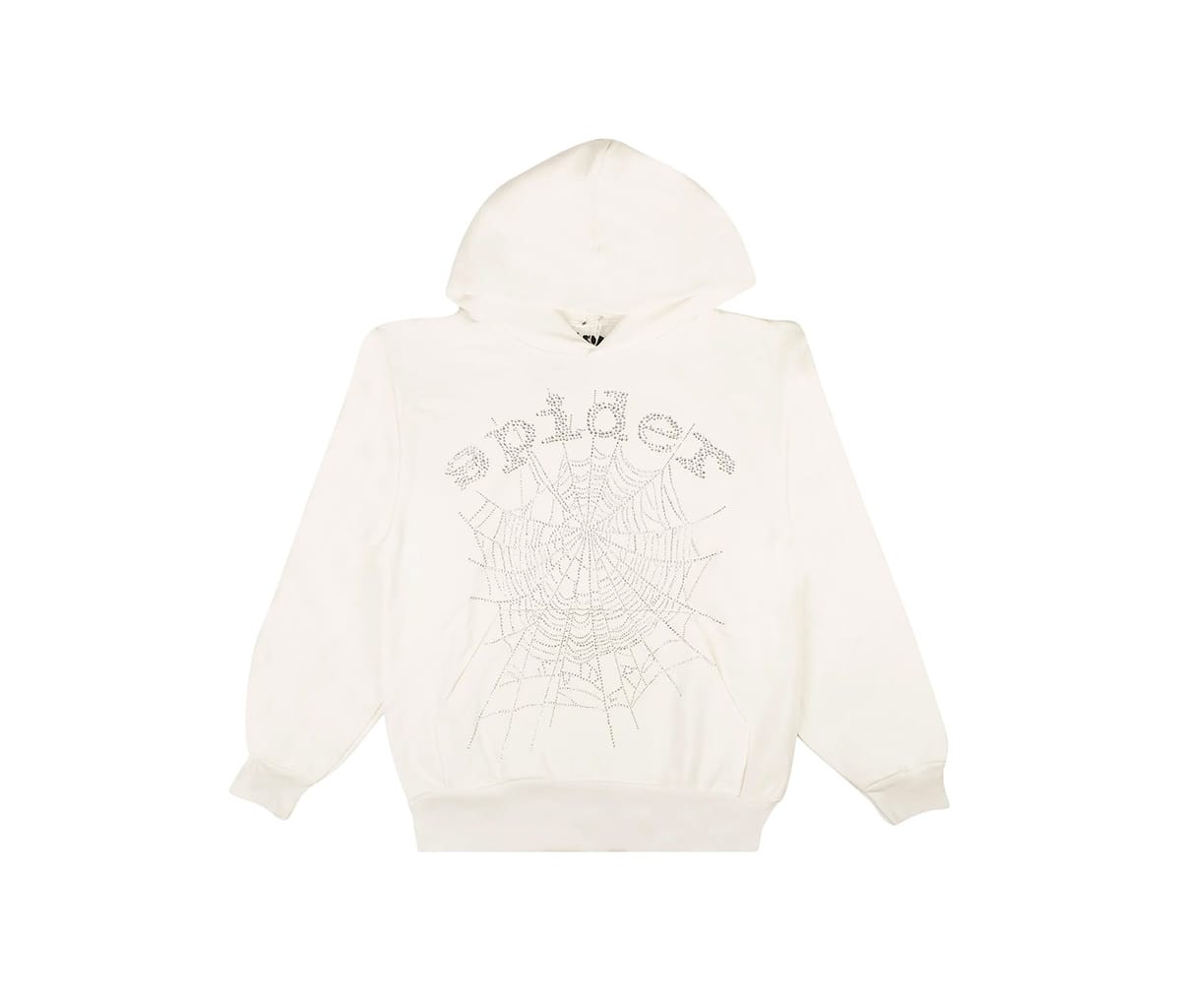 Mikina Sp5der OG Rhinestone Logo Hoodie White Biela | 591437017151, 0