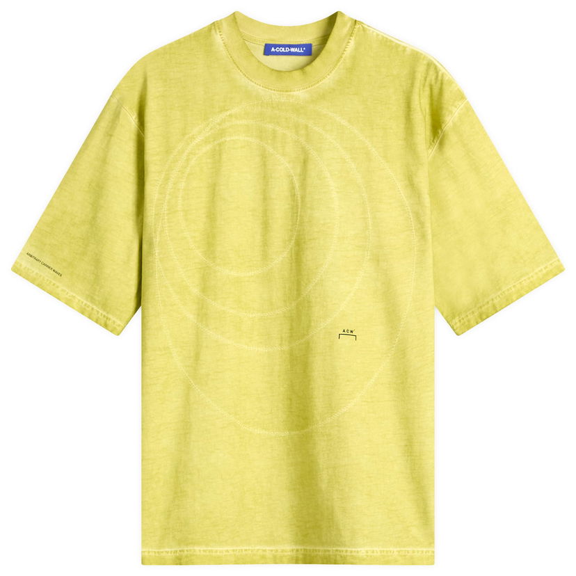 Tričko A-COLD-WALL* A-COLD-WALL* Men's Frequency T-Shirt, Size Large Žltá | ACWMTS213-YLW