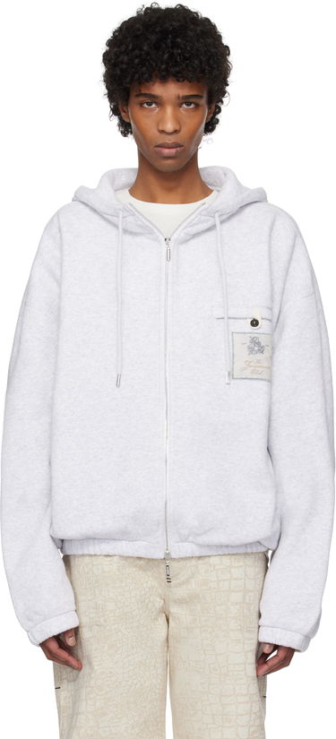 Mikina Jacquemus Jacquemus 'The Torneo' Zip-Up Hoodie Šedá | 25E255JS302-2465, 0