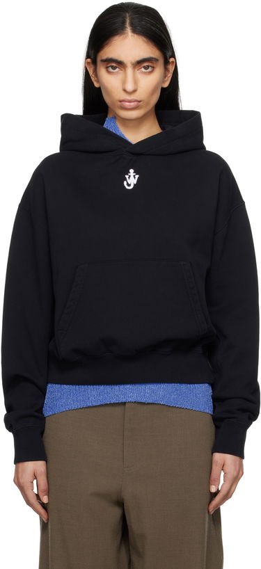 Mikina JW Anderson JW Anderson Anchor Logo Cropped Hoodie Čierna | JW0216-PG1719, 0