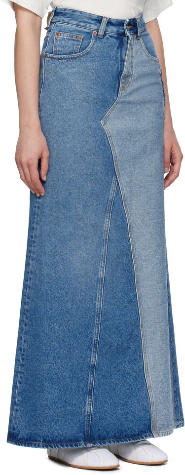 Sukňa Maison Margiela MM6 Maison Margiela Faded Denim Maxi Skirt Modrá | S52MI0025 M30018, 1