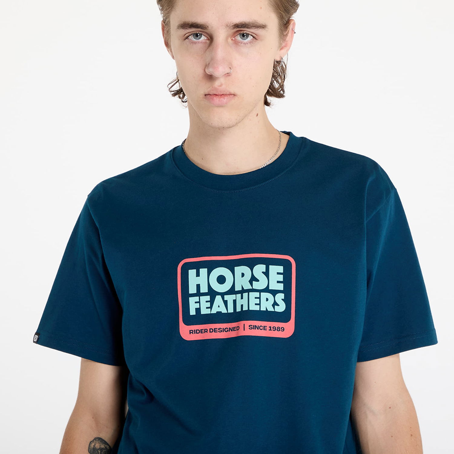 Tričko Horsefeathers Millennium T-Shirt Pond M Navy | SM1358C, 1