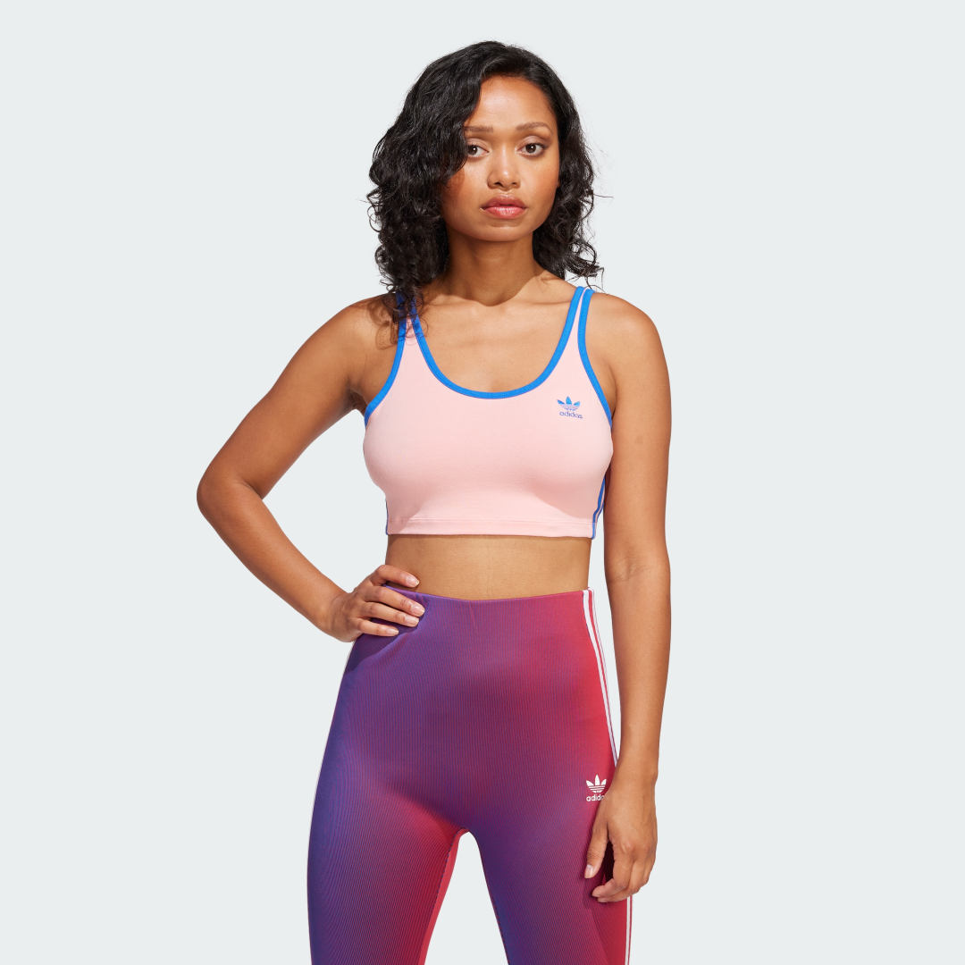Podprsenka adidas Performance 3-Stripes Sports Bra Ružová | JP2293, 0