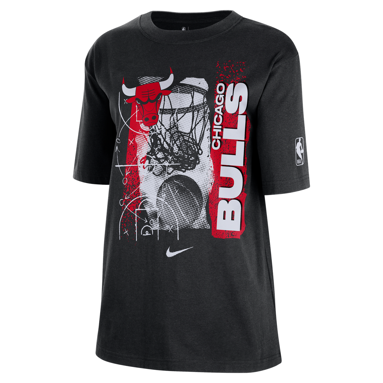 Tričko Nike Nike NBA Chicago Bulls Courtside T-Shirt Šedá | HQ0748-010, 0